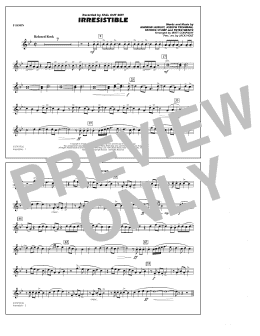 page one of Irresistible - F Horn (Marching Band)