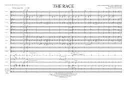 page one of The Race - Full Score (Marching Band)