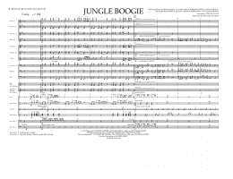 page one of Jungle Boogie - Full Score (Marching Band)