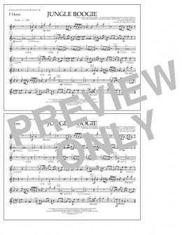 page one of Jungle Boogie - F Horn (Marching Band)