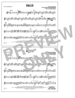 page one of Hello - Bells/Vibes (Marching Band)