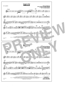 page one of Hello - Bb Clarinet (Marching Band)