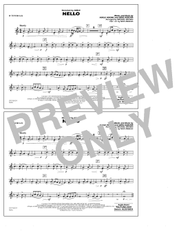 page one of Hello - Bb Tenor Sax (Marching Band)