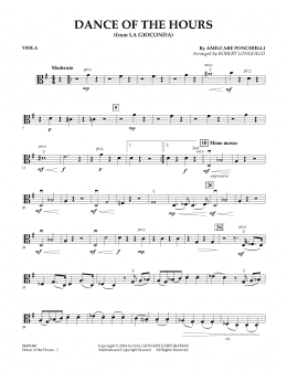 page one of Dance of the Hours (arr. Robert Longfield) - Viola (Orchestra)