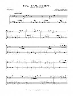 page one of Beauty And The Beast (arr. Mark Phillips) (Trombone Duet)