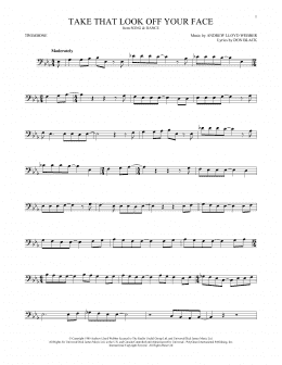 page one of Take That Look Off Your Face (from Tell Me On a Sunday) (Trombone Solo)