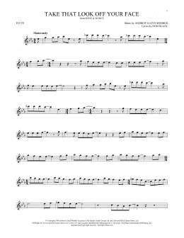 page one of Take That Look Off Your Face (from Tell Me On a Sunday) (Flute Solo)