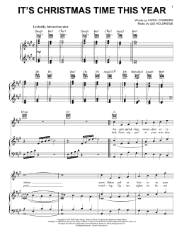 page one of It's Christmas Time This Year (Piano, Vocal & Guitar Chords (Right-Hand Melody))