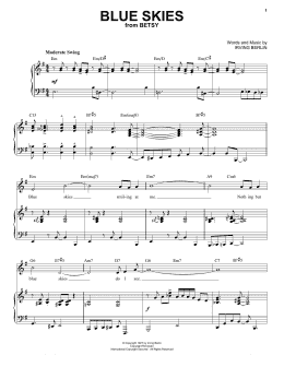 page one of Blue Skies [Jazz version] (arr. Brent Edstrom) (Piano & Vocal)