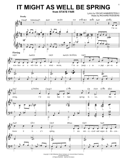 page one of It Might As Well Be Spring [Jazz version] (arr. Brent Edstrom) (Piano & Vocal)