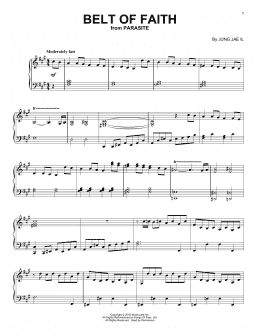 page one of Belt Of Faith (from Parasite) (Piano Solo)