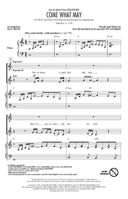 page one of Come What May (from Moulin Rouge) (arr. Mac Huff) (SSA Choir)