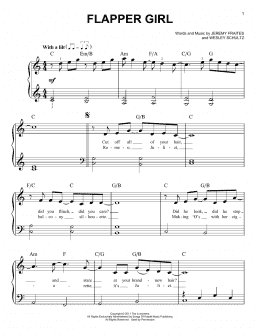 page one of Flapper Girl (Easy Piano)
