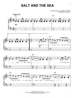 page one of Salt And The Sea (Easy Piano)