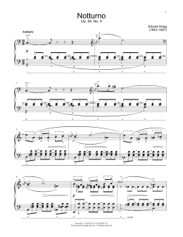 page one of Notturno, Op. 54, No. 4 (Educational Piano)