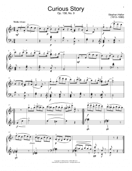page one of Curious Story, Op. 138, No. 9 (Educational Piano)