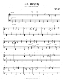 page one of Bell Ringing, Op. 54, No. 6 (Piano Solo)