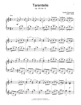 page one of Tarentelle, Op. 123, No. 10 (Educational Piano)