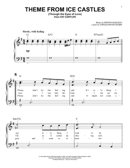 page one of Theme From Ice Castles (Through The Eyes Of Love) (Very Easy Piano)