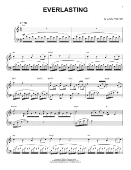 page one of Everlasting (Piano Solo)