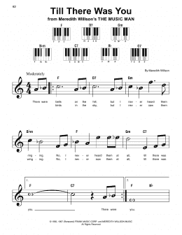 page one of Till There Was You (from The Music Man) (Super Easy Piano)
