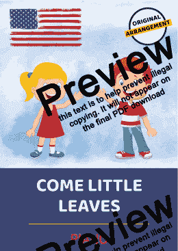 page one of Come Little Leaves