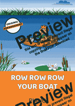 page one of Row Row Row Your Boat