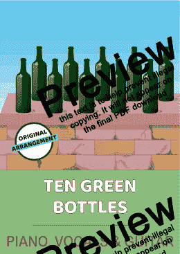 page one of Ten Green Bottles