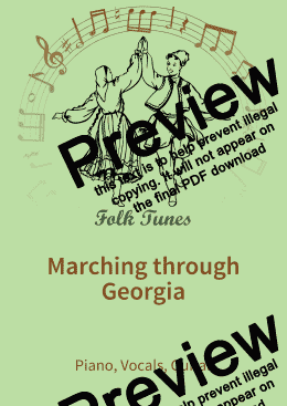 page one of Marching through Georgia