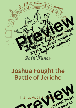 page one of Joshua Fought the Battle of Jericho