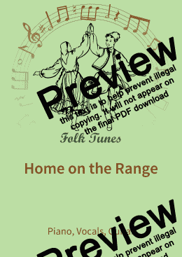 page one of Home on the Range