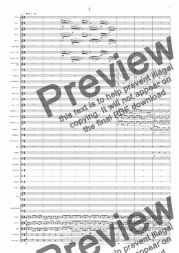 page one of Symphony No 30 2nd movement