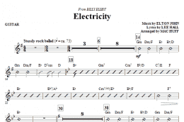 page one of Electricity (from Billy Elliot) - Guitar (Choir Instrumental Pak)