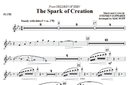 page one of The Spark of Creation (from Children of Eden) - Flute (Choir Instrumental Pak)