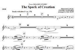 page one of The Spark of Creation (from Children of Eden) - Oboe (Choir Instrumental Pak)