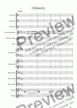page one of Symphonie Fantastique Suite No. 8 "Chilaxcity"
