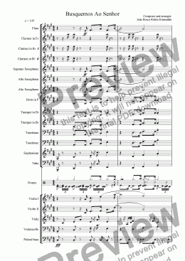 page one of Busquemos Ao Senhor - For Orchestra
