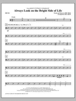 page one of Always Look On The Bright Side Of Life - Drums (Choir Instrumental Pak)