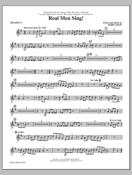 page one of Real Men Sing! - Bb Trumpet 2 (Choir Instrumental Pak)