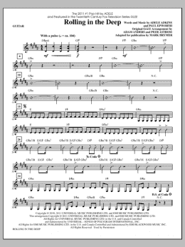 page one of Rolling In The Deep - Guitar (Choir Instrumental Pak)