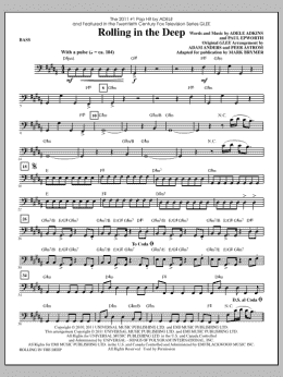 page one of Rolling In The Deep - Bass (Choir Instrumental Pak)