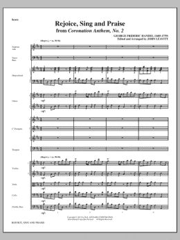 page one of Rejoice, Sing And Praise - Full Score (Choir Instrumental Pak)
