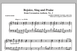page one of Rejoice, Sing And Praise - Harpsichord (Choir Instrumental Pak)