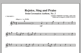 page one of Rejoice, Sing And Praise - C Trumpet 1 (Choir Instrumental Pak)