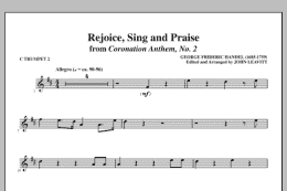 page one of Rejoice, Sing And Praise - C Trumpet 2 (Choir Instrumental Pak)