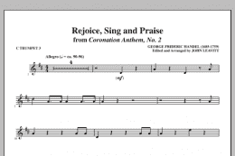 page one of Rejoice, Sing And Praise - C Trumpet 3 (Choir Instrumental Pak)