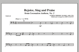 page one of Rejoice, Sing And Praise - Timpani (Choir Instrumental Pak)