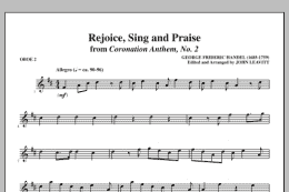 page one of Rejoice, Sing And Praise - Oboe 2 (Choir Instrumental Pak)