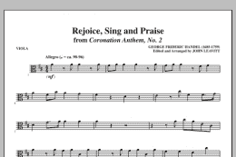 page one of Rejoice, Sing And Praise - Viola (Choir Instrumental Pak)