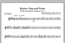 page one of Rejoice, Sing And Praise - Bb Trumpet 1 (alt. C Tpt. 1) (Choir Instrumental Pak)